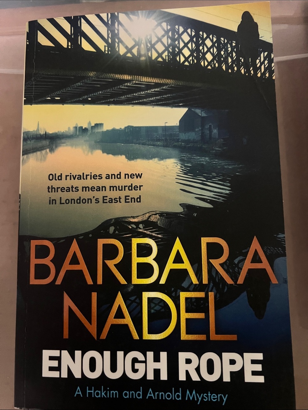 Barbara Nadel "Enough Rope" Paperback Crime Novel - Yellow/Black Cover